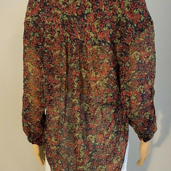 Free People XSmall Women's Top Summer Floral Print - Picture 2 of 9